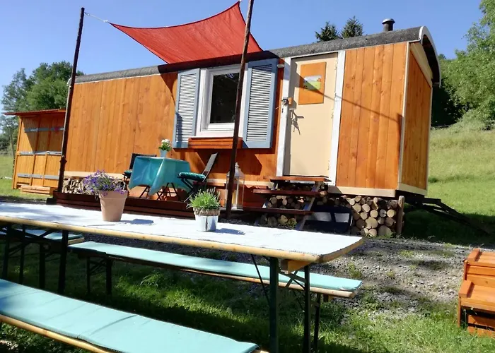 Zurueck Zur - Urlaub Im Zirkuswagen, Sommeratelier Oder Schindelwagen Lägenhet Adenbach